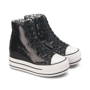Black Sequins Super High Top
